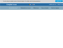 Tablet Screenshot of coxybel.com
